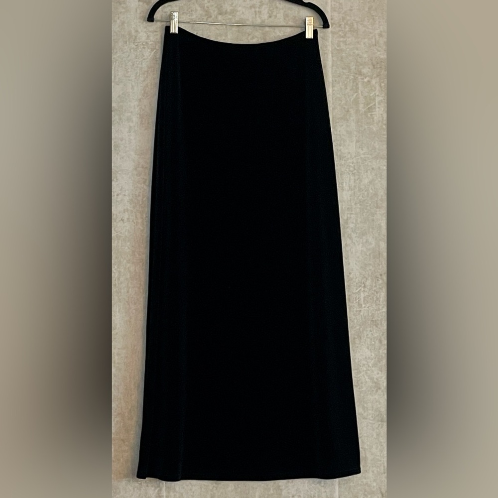 Scott Mclintock Millennium 2000 Vintage Black Velvet Maxi Skirt Size 10P
